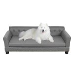 Bingopaw canapé pour chien grande taille lit en hauteur gros chien xxl déhoussable en bois fauteuil chien ... Bingopaw canapé pour chien grande taille lit en hauteur gros chien xxl déhoussable en bois fauteuil chien ...