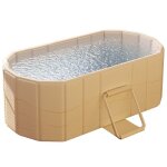 Biplut baignoire baignoire pliante adulte grande taille spa maison bain relaxant facile rangement installation ...