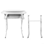 Biplut baignoire pliante pour chien chat avec support stable lavage facile capacit� 15 kg espace rangement ...