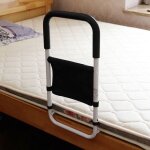 Biplut barrire de lit adulte anti - chute - rail scurit avec sac de rangement - pour personnes ges ...