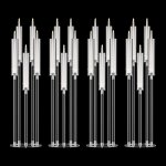 Biplut chandeliers �lectroniques 5 flammes cristal acrylique pour centre de table mariage anniversaire ...