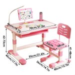 Biplut ensemble bureau et chaise pour enfant hauteur r�glabletable d�tude 73 * 70 * 46cm 3 - 10ans
