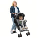 Biplut poussette ultra compacte confortable et l�g�re d�s la naissance jusqu� 3 ans 0 � 12 kg gray