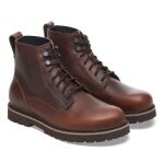 Birkenstock highwood lace mid bottes marron en cuir pour femmes Birkenstock highwood lace mid bottes marron en cuir pour femmes