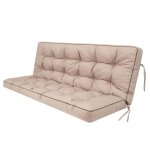 Bjird - coussins pour bancs de jardin - beige 100 cm - coussins assise & dossier souples