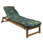 Bjird - coussin chaise longue pour jardin - 200x55 cm lherbe verte - coussin bain de soleil ext�rieur ...