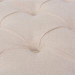 Black friday banc salon - jill - banquette / coffre - lin bois massif 110x38x48 cm - blanc cr�me bb15 ...