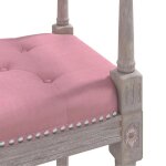 Black friday banc salon - jill - banquette / coffre - rose 110x40x70 cm - velours bb96
