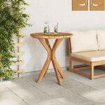 Black friday table bistrot - burke - pour jardin - marron 70x70x75 cm bois de teck solide ttt29