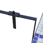 Black friday table suspendue de balcon - burke - petite table - bleu et blanc mosa�que ttt1021