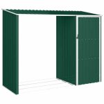 Black fridaycabane de jardin / abri � bois de jardin - contre lhumidit� - vert 245x98x159 cm acier galvanis� ...
