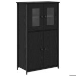 Black fridayhaut armoire / cabine cuisine vidaxlplacard ch�ne noir 62x32x1065 cmvidaxlpour couloir chambrebure ...