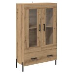 Black fridayhaut armoire / cabine cuisine vidaxlplacard corona ch�ne artisanal - 695x31x115 cmvidaxlpour ...