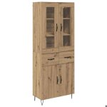Black fridayhaut armoire / cabine cuisine vidaxlplacard avec tiroir ch�ne artisanal - 695x34x180 cmvidaxlpour ...