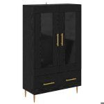 Black fridayhaut armoire / cabine cuisine vidaxlplacard avec tiroir ch�ne noir 695x31x115 cmvidaxlpour ...