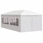 Black month tonnelle pliante - burke - tente / barnum anti - uv - 3 x 6 m blanc lv721