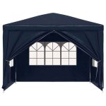 Black month tonnelle pliante - burke - tente / barnum anti - uv - 3 x 3 m bleu lv658