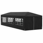 Black month tonnelle pliante - burke - tente / barnum anti - uv - 3x9 m anthracite lv665