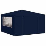 Black month tonnelle pliante - burke - tente r�ception avec - parois lat�rales 4x4 m bleu 90 g / m� lv701 ...