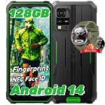 Blackview bv4800 pro smartphone incassable 656 12go + 128go android 14 dual sim nfc vert avec smartwatch ...