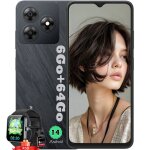 Blackview wave 9c t�l�phone portable 6. 56 12go + 64go 5000mah android 15 smartphone dual sim noir avec ...