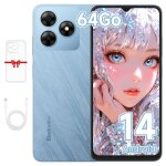 Blackview wave 8c - smartphone pas cher - 64go - 4700mah - 13mp - cran 6. 56hd + - android 14 - otg ...