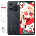 Blackview wave 8c smartphone 6. 56 6go + 64 go 4700mah 13mp tlphone portable android 14 gps double ...