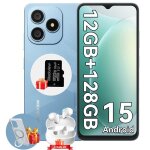 Blackview wave 9c 656 android 15 ? 12go (4 + 8 ext) / 128go 5000mah dual sim 13 + 8mp bleu + airbuds ...