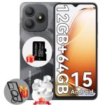 Blackview wave 9c - smartphone 656 12 go (4 + 8) / 128 go 13mp 8mp 5000 mah android 15 dual sim face ...