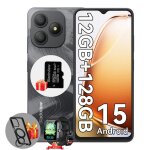 Blackview wave 9c 656 android 15 - 12go (4 + 8 ext. ) / 128go batterie 5000mah dual sim noir + montre ...