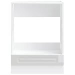 Blanc armoire � four - mango - meuble pour four - kalmar blanc brillant bois ding�nierie fr1189