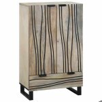 Blanc commode buffet bahut - armoire avec portes pour salon pour m�dias blanc et noir 6839025