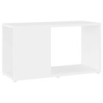 Blanc tagre - bureau / salon - meuble de rangement - meuble tv blanc 60x24x32 cm - bois dingnierie ...