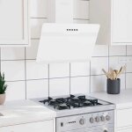 (blanc)hotte de cuisine - signor - hotte aspirante murale 60 cm acier et verre trempé blanc 53289 (blanc)hotte de cuisine - signor - hotte aspirante murale 60 cm acier et verre trempé blanc 53289
