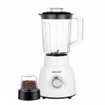 Blender mixeur 2 - en - 1 500w 1. 6l ultra - r�sistant avec moulin sokany blanc