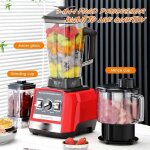 Blender - mixeur 3 en 1 - 9500 w - 15 vitesses - 38000 tr / min - 3l + 1. 5l + 0. 5l - lames en acier ...
