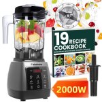 Blender multifonctionnel 6 en 1 2000w - mixeur à smoothies - 9 vitesse + 6 programmes auto + pulse - ... Blender multifonctionnel 6 en 1 2000w - mixeur à smoothies - 9 vitesse + 6 programmes auto + pulse - ...