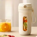 Blender portable mixeur 10 lames puissant presse - fruits usb rechargeable