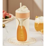 Blender - smoothie maker - smoothie maker portable to go - mini blender sans fil rechargeable - 450 ml ...