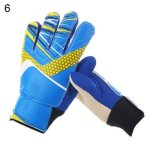 Bleu 6 - gants de protection antidrapants pour enfants entranement de football gardien de but