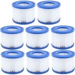 Bleu - filtre de piscine 8 pi�ces pour bestway spa cartouche de pompe de type vi filtres de jacuzzi pour ...