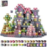 Blocs de construction magn�tiques198 pi�ces cubes magn�tiques avec lumineuxjeu �ducatif montessori stem ...
