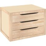 Bloc natura 3 tiroirs - pin massif