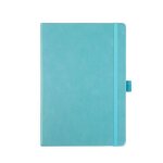 Bloc - notes a5  grille horizontale agenda  couverture rigide avec fermeture lastique 200 pages bureau ...