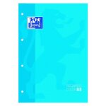 Bloc note - bloc de feuilles oxford recambloc a4 80hj 5x5 turquoise