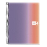 Bloc notebook a4 - miquelrius - aurora provence - couverture polypro - 240 pages - petits carreaux 5x5 ...