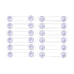Bloc placard bebe 12 pcs s�curit� enfant bloque porte placard fen�tre transparent plastique loquets de ...