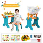 Blocs de table et planche � dessin 2 en 1 pour b�b� ardoise double face amovible