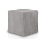 Block pouf repose - pieds en velours  ctes entirement dhoussable tabouret carr rembourr 40x40 cm ...