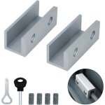 Bloque fenetre coulissante 2 pi�ces verrou baie coulissante avec cl� bloque porte coulissantebloc serrure ...